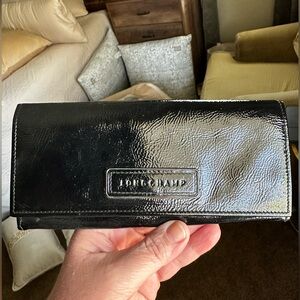 Longchamp Patent Leather Wallet. Like New Condition $395